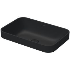 Duravit Happy D.2 waschbecken 60x40 cm rechteckig nabla-förmig anthrazit 23596013001