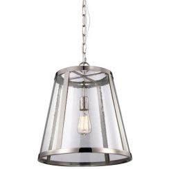 Elstead Lighting Harrow Pendelleuchte 1x75 W nickel FE-HARROW-P-M