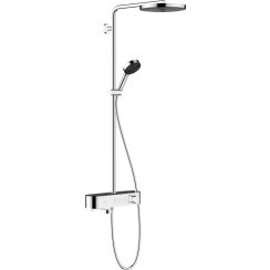 Hansgrohe Pulsify Duschset Wandmontage mit Thermostat mit Kopfbrause chrom 24230000