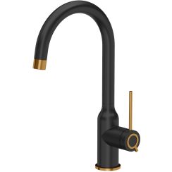 Quadron Ingrid Q Line küchenarmatur stehend schwarz-kupfer 3523500_BLMPVDC1