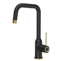Quadron Natalie Q Line küchenarmatur stehend schwarz-gold/altgold 3523501_BLMPVDG1