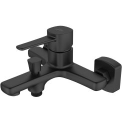 Invena Glamour badewannen- und duscharmatur Wand schwarz BW-02-004