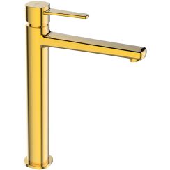 Invena Glamour waschbeckenhahn stehend gold BU-02-W09