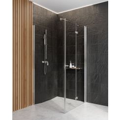 Set Duschtüren Deante Kerria Plus KTSX041P, Begehbare Duschwand Deante Kerria Plus KTS_039P