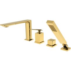 Besco Aspira badewannen- und duscharmatur awannenmontiert gold BW-A4-ZL