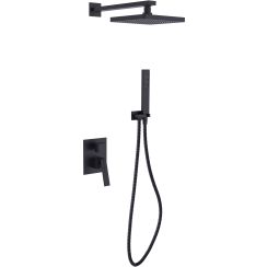 Besco Aspira Duschset Unterputz schwarz BP-AI-CZ