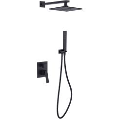 Besco Aspira Duschset Unterputz schwarz BP-AII-CZ