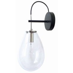 Light Prestige Fondi Wandleuchte 1x40 W schwarz-transparent LP-1214/1W