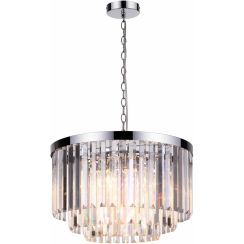 Light Prestige Vetro Pendelleuchte 5x60 W chrom-transparent LP-2910/5P