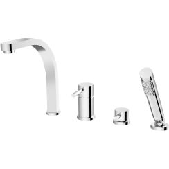 Besco Decco badewannen- und duscharmatur awannenmontiert chrom BW-D4-CH