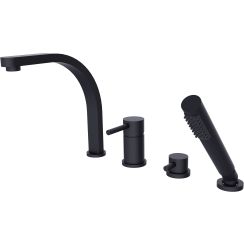 Besco Decco badewannen- und duscharmatur awannenmontiert schwarz BW-D4-CZ