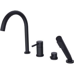 Besco Illusion badewannen- und duscharmatur awannenmontiert schwarz BW-I4-CZ