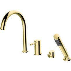 Besco Illusion badewannen- und duscharmatur awannenmontiert gold BW-I4-ZL