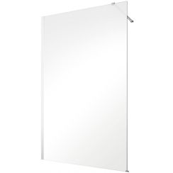Besco Eco-N Begehbare Duschwand 120 cm chrom Glanz/durchsichtiges Glas EN-120-195C