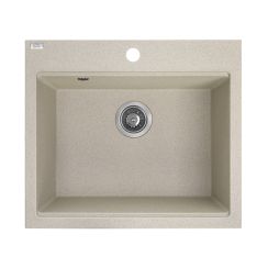 Laveo Tau Granitspüle 57x50 cm beige SBT410Y