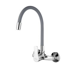 Invena Verso küchenarmatur Wand chrom-grafit/grau BC-82-E5S
