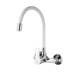 Invena Verso küchenarmatur Wand chrom-weiß BC-82-E2S