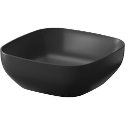 Cersanit Larga Waschbecken 38x38 cm quadratisch Aufsatzwaschbecken anthrazit K677-012