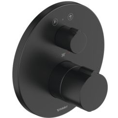 Duravit C.1 badewannen- und duscharmatur Unterputz mit Thermostat schwarz C14200014046