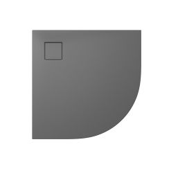 Cersanit Tako Halbrunde Duschwanne 90x90 cm grau S932-160