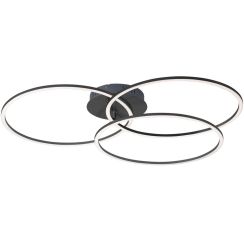 Just Light Ivanka Deckenlampe 3x12 W schwarz 14539-18
