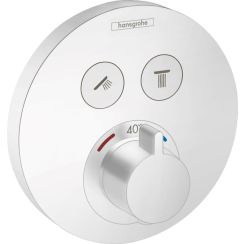 Hansgrohe ShowerSelect Badewannen- und Duscharmatur Unterputz mit Thermostat weiß 15743700