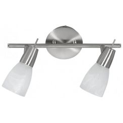Just Light Julia Deckenlampe 2x4 W weiß-stahl 11862-55