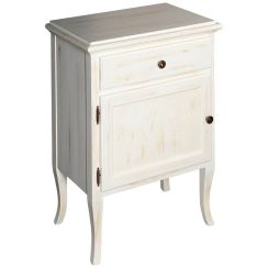 Sapho Retro Kabinett 58.5x37.5x80 cm Seitenschrank stehend weiß 1714