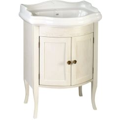 Sapho Retro Kabinett 60x45x93 cm Unterschrank stehend weiß 1684