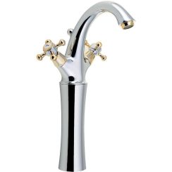 Sapho Antea waschbeckenhahn stehend chrom-gold 3272L