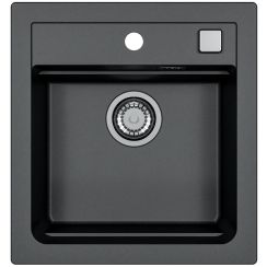 Alveus Atrox granitspüle 50x47 cm schwarz 1131990