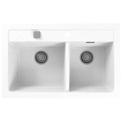 Alveus Atrox Granitspüle 79x50 cm weiß 1131997