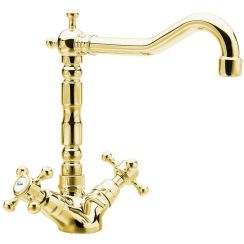 Sapho Antea waschbeckenhahn stehend gold 3375