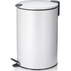 Kela Mats Papierkorb 12 l weiß-schwarz 10641