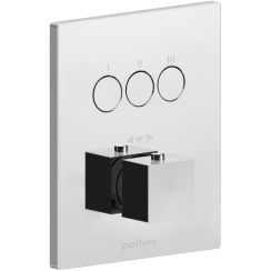 Paffoni Elle badewannen- und duscharmatur Unterputz mit Thermostat chrom CPT519CR