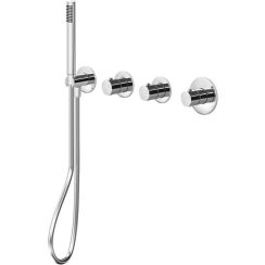 Paffoni Modular Box badewannen- und duscharmatur Unterputz mit Thermostat chrom MDE000CR