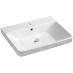 Sapho Thalie Waschbecken 60x46 cm rechteckig Klassisch-Möbel weiß TH11060