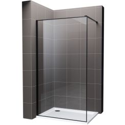 Hagser Hawisa Begehbare Duschwand 120 cm schwarz Matte/durchsichtiges Glas HGR70000022