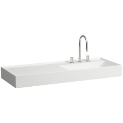 Laufen Kartell Waschbecken 120x46 cm rechteckig Möbel weiß glanz H8133330001121