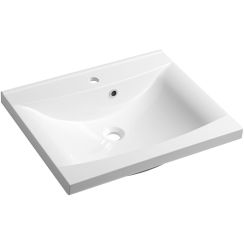 Sapho Luciola Waschbecken 60x48 cm rechteckig Möbel weiß 50062