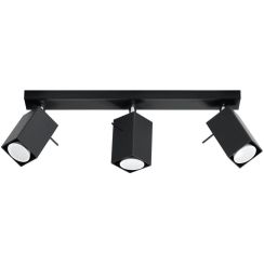 Sollux Lighting Merida Deckenlampe 3x40 W schwarz SL.0101