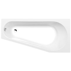 Polysan Projekta Eckbadewanne 160x80 cm rechtsseitig weiß 21111