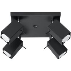 Sollux Lighting Merida Deckenlampe 4x40 W schwarz SL.0102