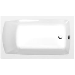 Polysan Lily Rechteckige Badewanne 120x70 cm weiß 25111