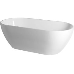 Polysan Reduta Freistehende Badewanne 171x81 cm oval weiß 72842