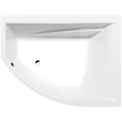 Polysan Tandem Eckbadewanne 170x130 cm rechtsseitig weiß 97611
