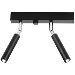 Sollux Lighting Eyetech Deckenlampe 2x40 W schwarz SL.0898
