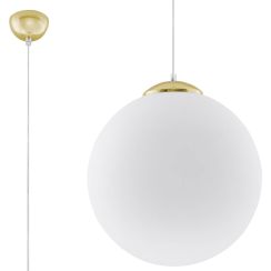 Sollux Lighting Ugo Pendelleuchte 1x60 W weiß-gold SL.0717