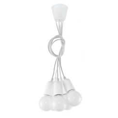 Sollux Lighting Diego Pendelleuchte 5x60 W weiß SL.0571