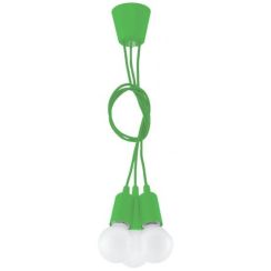 Sollux Lighting Diego Pendelleuchte 3x60 W grün SL.0582